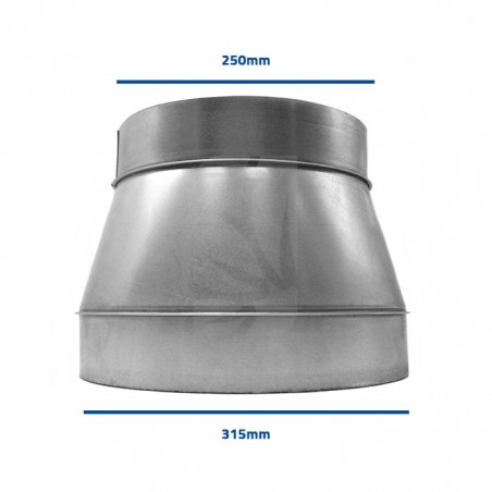Metal Reducing Coupling 315-250 mm.