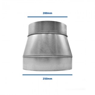 Metal Reducing Coupling 250-200 mm.