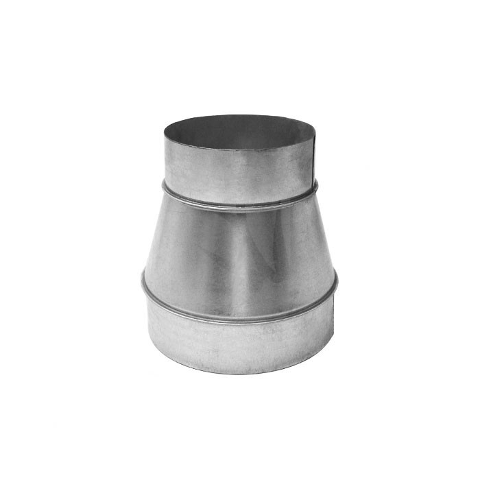 Acople Reducción Metal 200-150 mm. Acople Reducción Metal 200-150 mm.