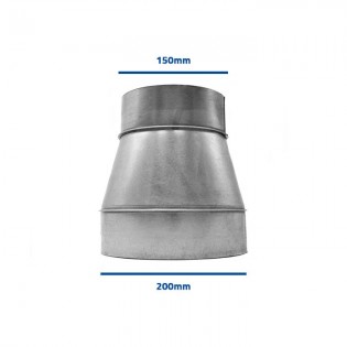 Metal Reducing Coupling 200-150 mm.