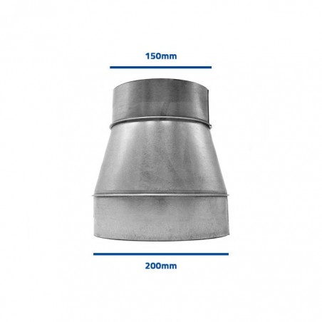 Metal Reducing Coupling 200-150 mm.