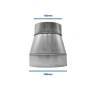 Metal Reducing Coupling 200-150 mm.