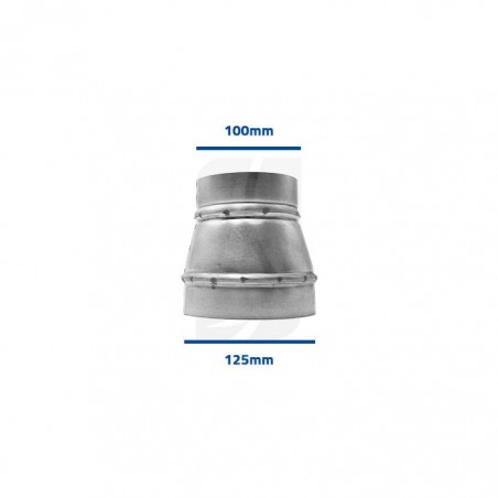 Metal Reducing Coupling 125-100 mm.