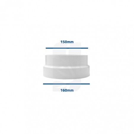 Plastic Reducing Coupling 160-150 mm.
