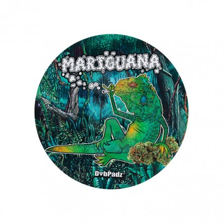 Tapete redondo Mariguana 20 cm. DabPadz