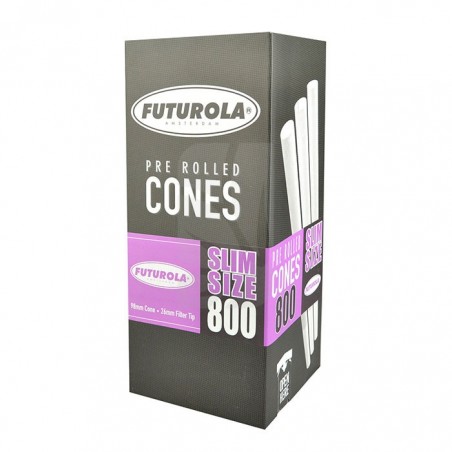Box of White Cones in Slim Size 3 3/4 by Futurola ⭐