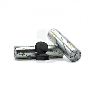 Buy charcoal for shisha ✅ Three Kings Coconut ✅ 33 mm.