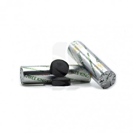 Buy charcoal for shisha ✅ Three Kings Coconut ✅ 33 mm.