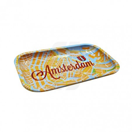 Amsterdam Map Metal Tray Large