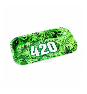 Coleccionar bandeja para liar 420 verde al mejor precio