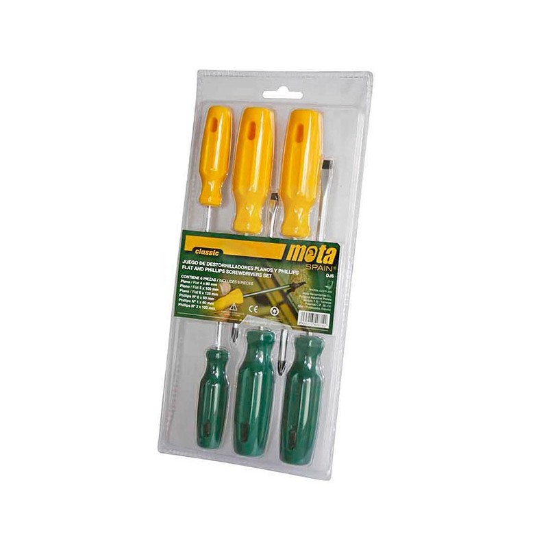 Flat and Phillips Screwdriver Set