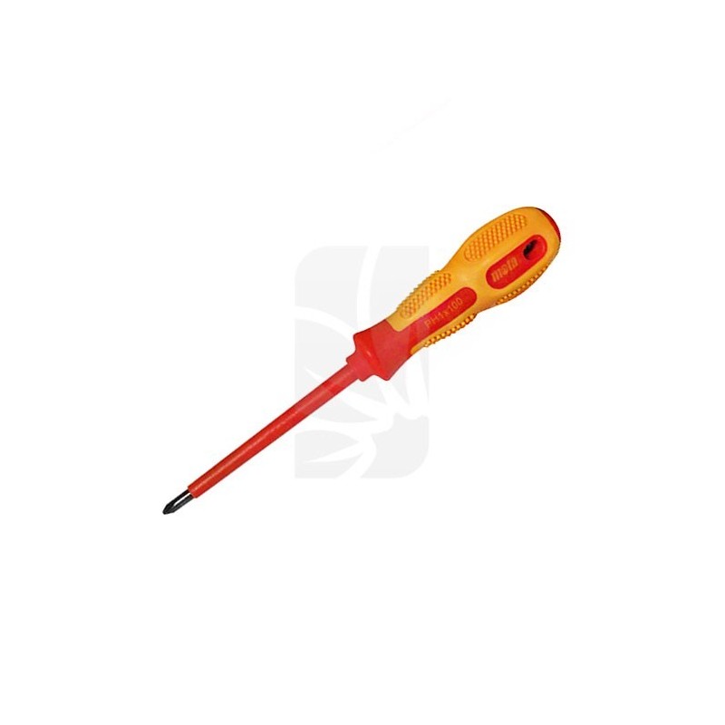 Destornillador aislado Phillips 1x100mm. Destornillador aislado Phillips 1x100mm.