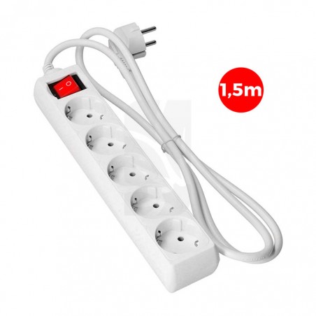 Buy 5-socket base with switch and 1.5m cable