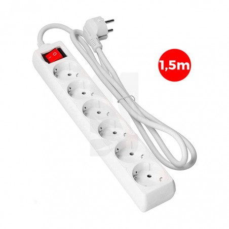Base price for 6 outlets with switch and 1.5m cable