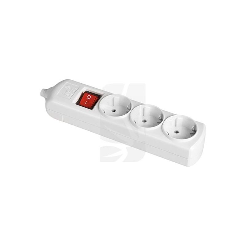 Bipolar base with 3 sockets, side T/T and switch Bipolar base with 3 sockets, side T/T and switch