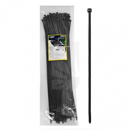 Black Cable Ties 380x4.8 mm – 100 pcs