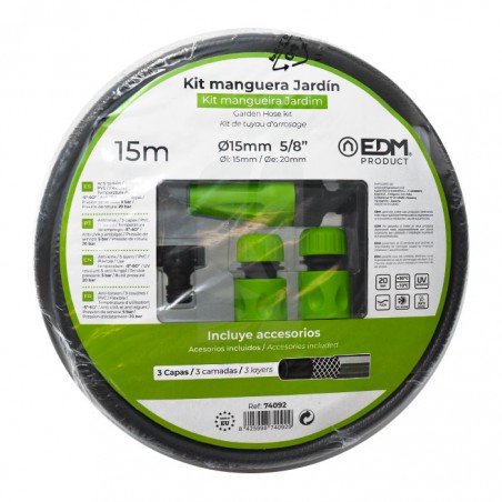 Kit Manguera Jardín PVC C/ Accesorios