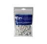 Grapa blanca cable manguera plana 2x1.5 25 u. Grapa blanca cable manguera plana 2x1.5 25 u.