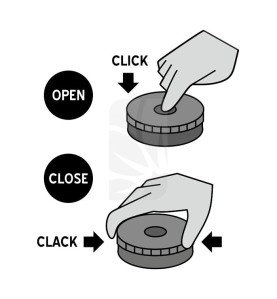Caja Click Clack 5.5 cm. Peace 1