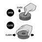 Caja Click Clack 5.5 cm. Peace 3