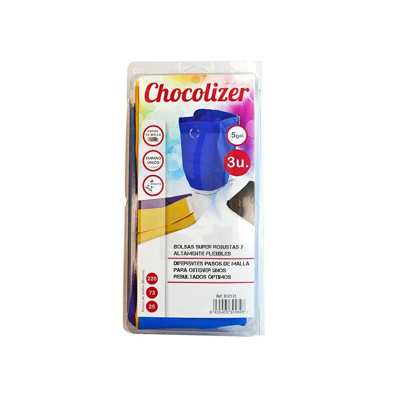 CHOCOLIZER 19 LITROS 3 BOLSAS (25'-73'-220') CHOCOLIZER 19 LITROS 3 BOLSAS (25'-73'-220')