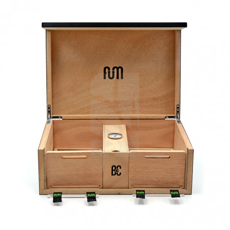 CAJA DE CURADO DE MESA  ⇨ 100/120 GR NEGRO || HUMIDOR ✅