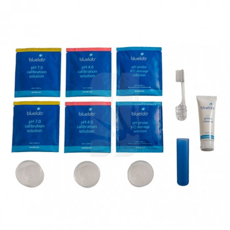 Kit de Limpieza y Calibración Electrodo PH y EC Bluelab