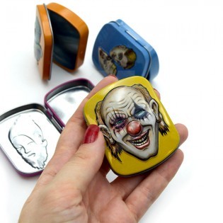 Scatola di conservazione ⭐ Mini Tin Edgar Alln Lion Rolling Circus ⭐