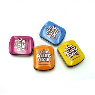 Caja conservación ⭐ Mini Tin Edgar Alln Lion Rolling Circus ⭐