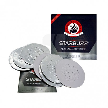 Folhas de Alumínio Starbuzz 50 unidades para shishas