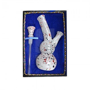 Konischer Farbglas-Bong in Schachtel 18,5 cm