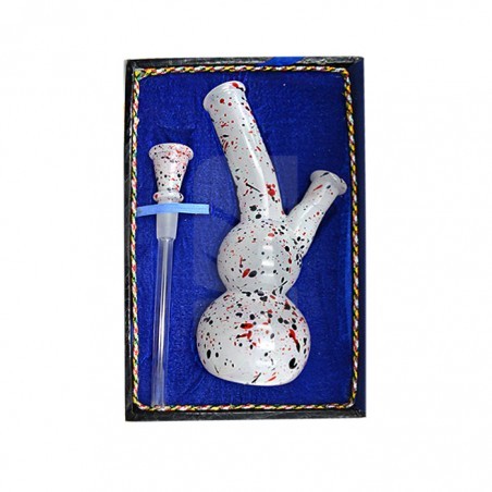 Bong Cónico de Vidro Colorido em Caixa 18,5 cm