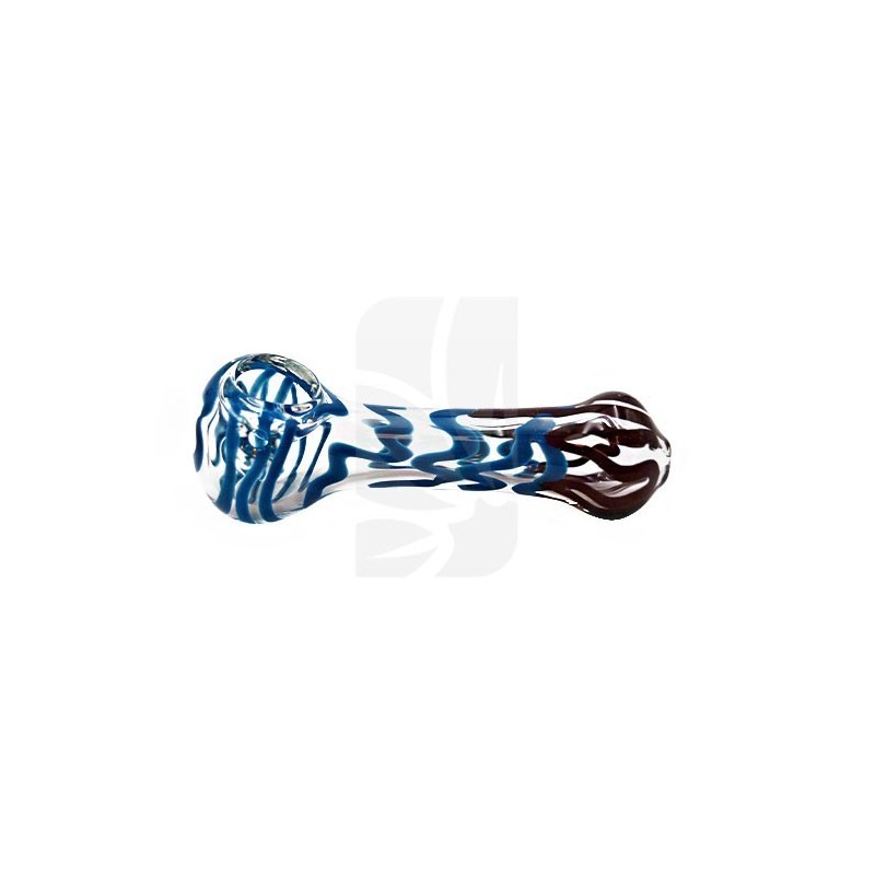 Colour Changing Glass Pipe Blue/Clear
