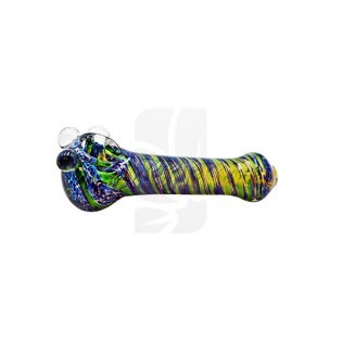 Colour Changing Glass Pipe Green/Blue