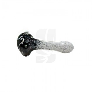 Colour Changing Glass Pipe White/Black