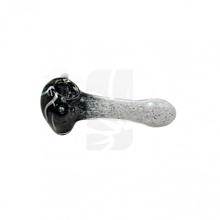 Colour Changing Glass Pipe White/Black