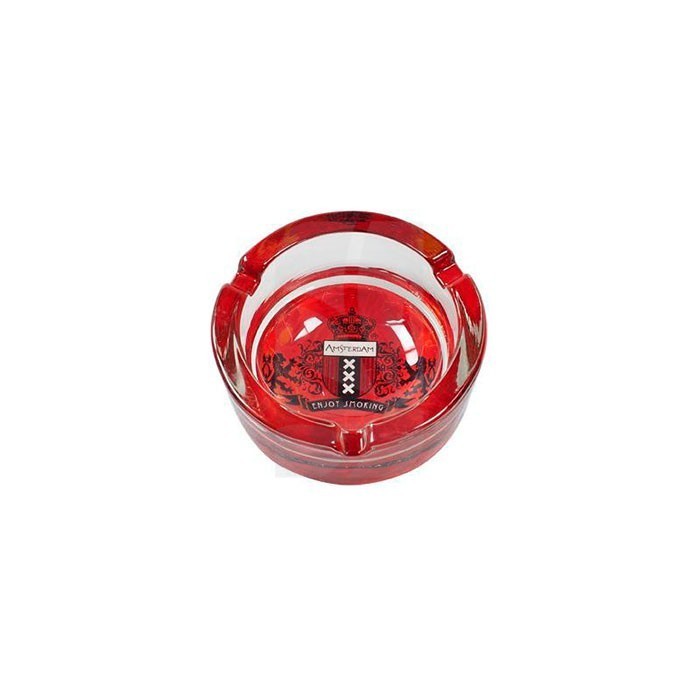 Cenicero de cristal Amsterdam Rojo Cenicero de cristal Amsterdam Rojo