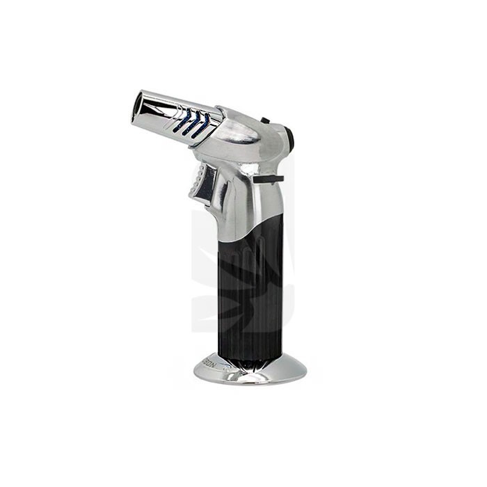 Mechero Torch Black with Silver