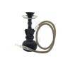 25 cm black 1-hose hookah silicone/glass