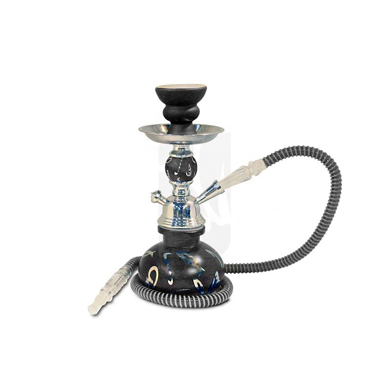 Chicha noire 25 cm à 1 tuyau Signes