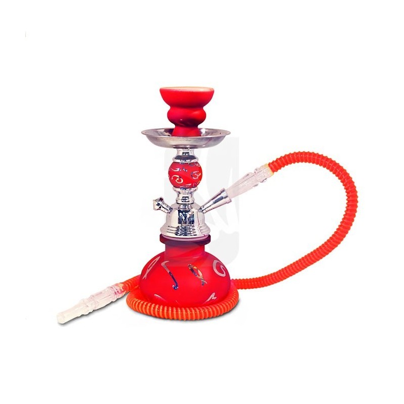 Shisha vermelha de 25 cm com 1 mangueira Signos Shisha vermelha de 25 cm com 1 mangueira Signos
