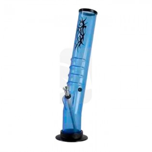 Bong acrílico azul Tatoo de 36.5 cm.