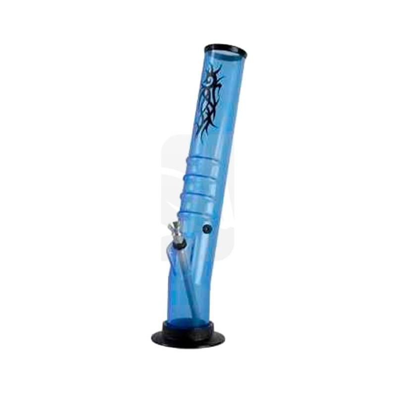 Bong acrílico azul Tatoo de 36.5 cm.