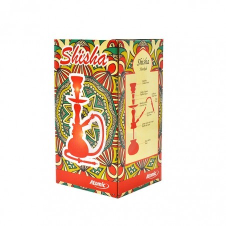 Shisha vermelha de 25 cm com 1 mangueira Signos