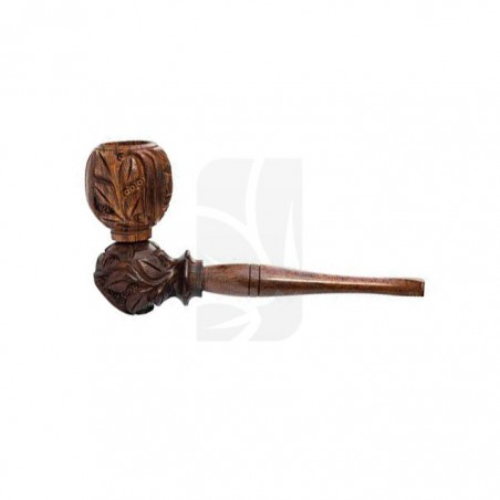Pipa de madera tallada 15 cm.