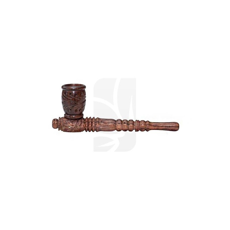 Pipa Madera RoseWood tallada, 13 cm Pipa Madera RoseWood tallada, 13 cm