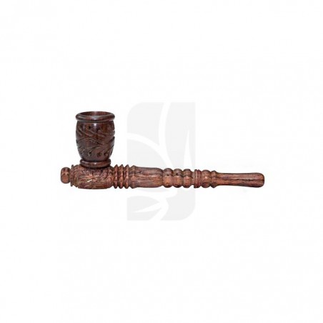 Pipa de madera tallada pequeña 13 cm.