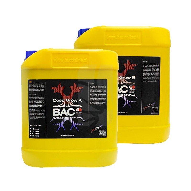 COCO A+B GROW 5 Litros BAC COCO A+B GROW 5 Litros BAC