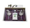 Estuche Cannagin 70 cl. con 2 copas Set Estuche Cannagin 70 cl. con 2 copas Set