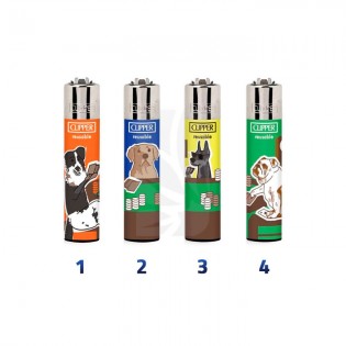Mechero Clipper Poker Dogs